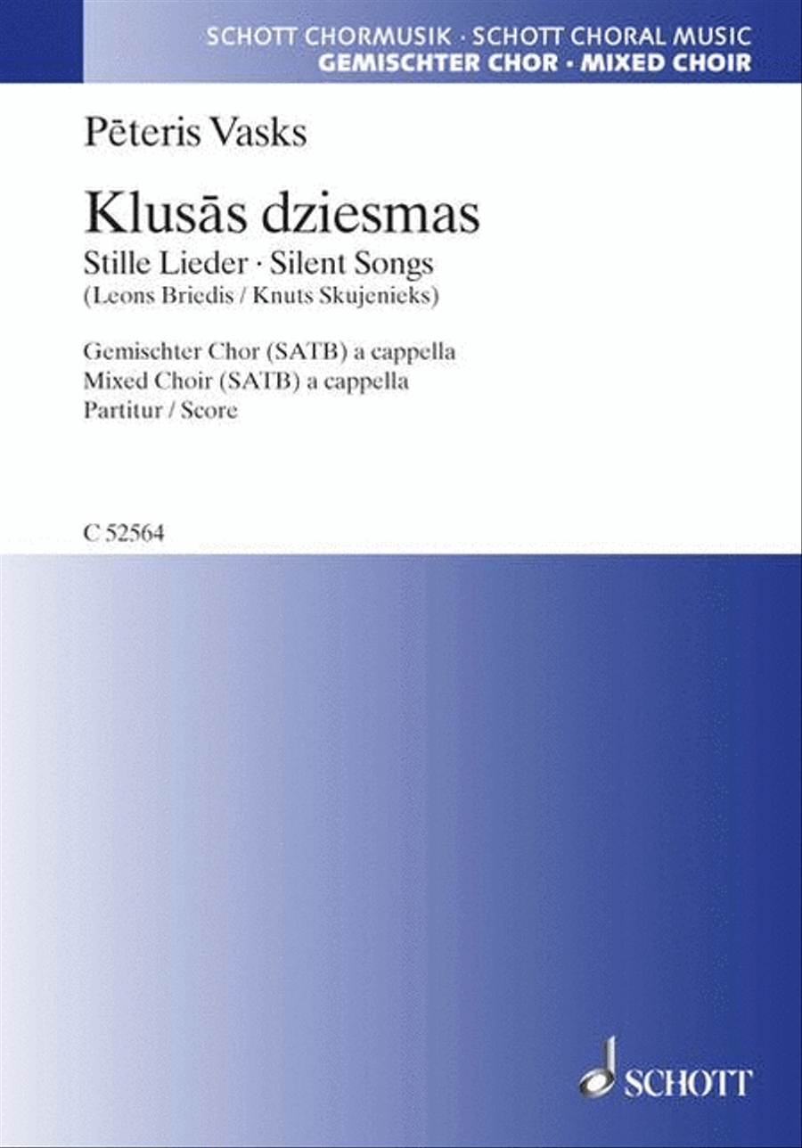 Klusās dziesmas 4-Part scores gallery preview page 1
