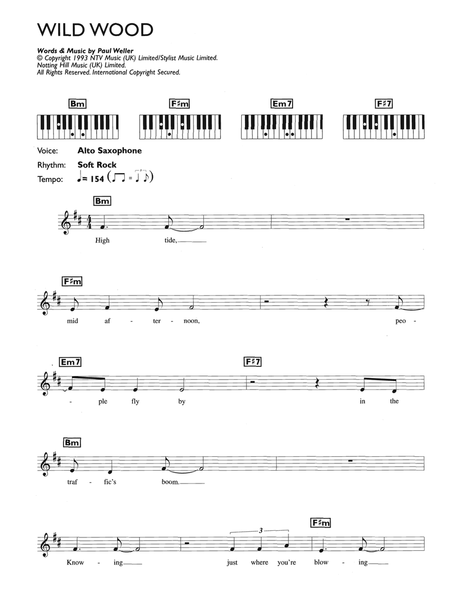 Wild Wood Piano Solo scores gallery preview page 1