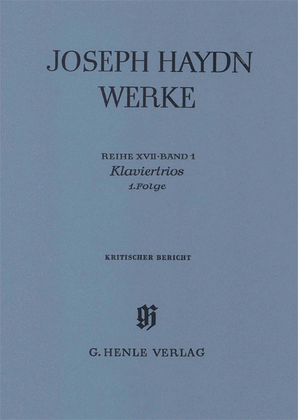 Book cover for Piano Trios, 1st Volume
