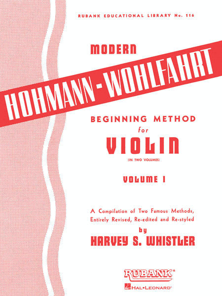 Beginning Method For Violin Vol1 Modern Hohmann-Wohlfahrt  In Two Volumes