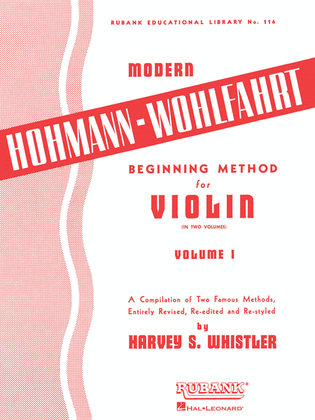 Book cover for Modern Hohmann-Wohlfahrt Beginning Method for Violin