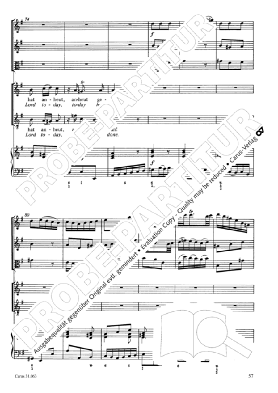 Christians, etch this blessed day (Christen, atzet diesen Tag) 4-Part scores gallery preview page 58