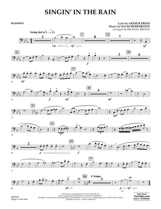 Singin' in the Rain (arr. Michael Brown) - Bassoon