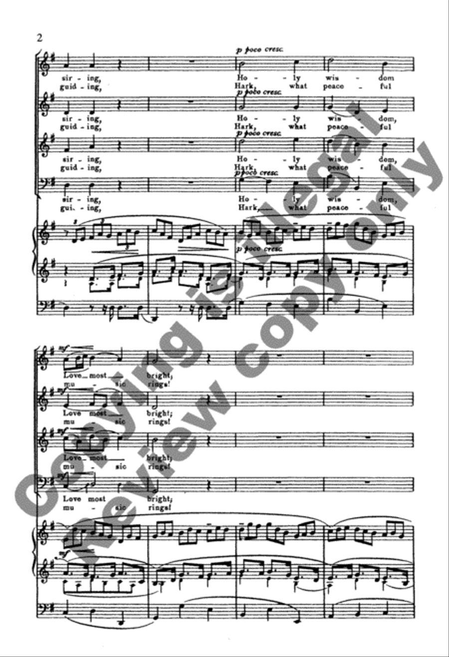 Jesu, Joy of Man's Desiring 4-Part scores gallery preview page 11