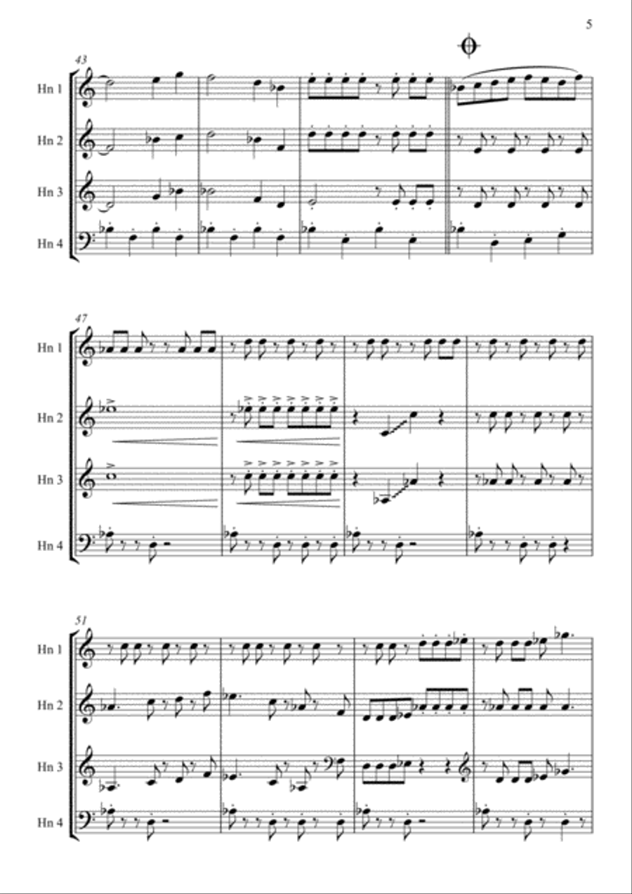 Theme From The Simpsons TM from the Twentieth Century Fox Television Series THE SIMPSONS Brass Ensemble scores gallery preview page 6