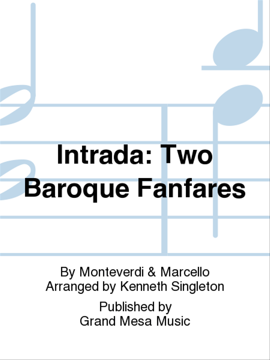 Intrada: Two Baroque Fanfares Concert Band scores gallery preview page 1