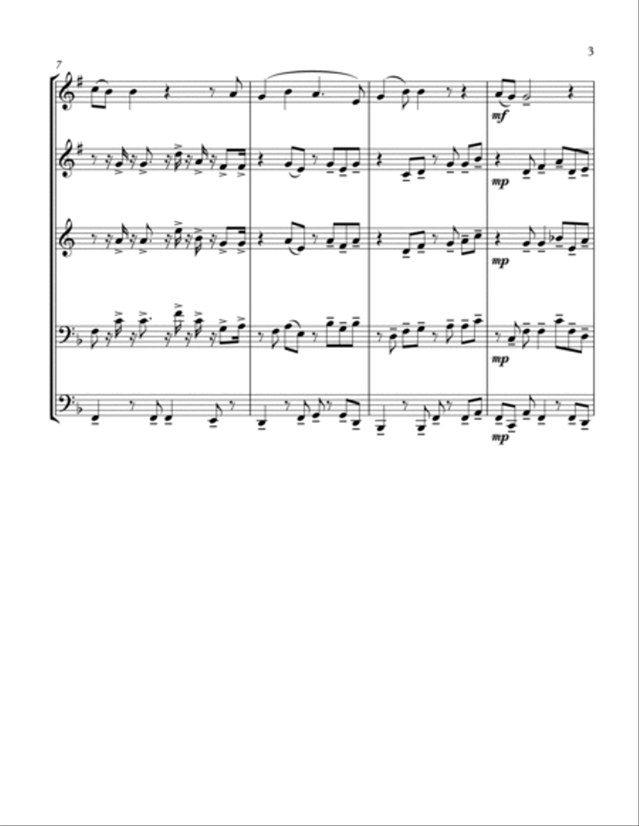 Yesterday Brass Ensemble scores gallery preview page 3