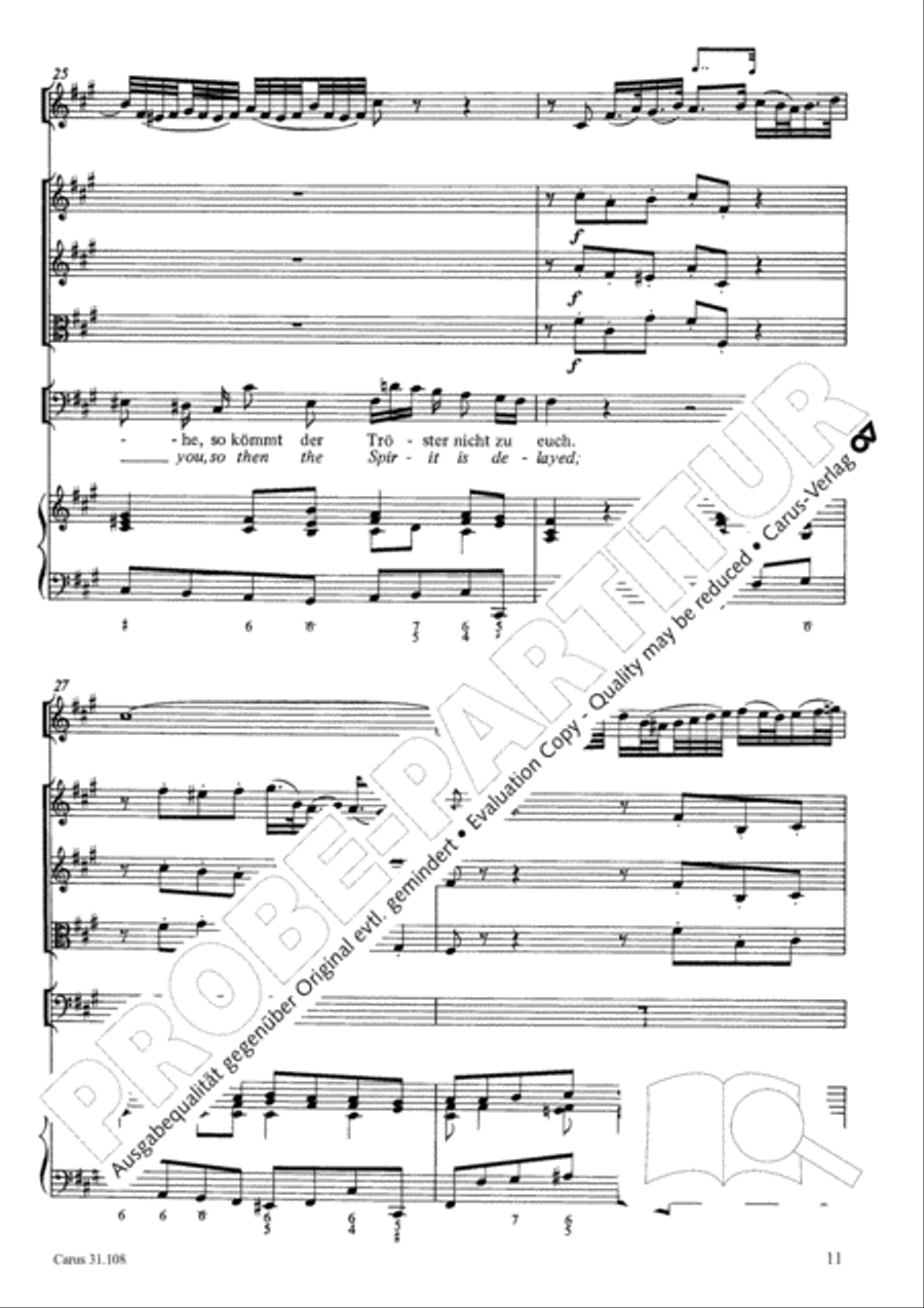 Now it is good, that I am leaving (Es ist euch gut, dass ich hingehe) ATB scores gallery preview page 12
