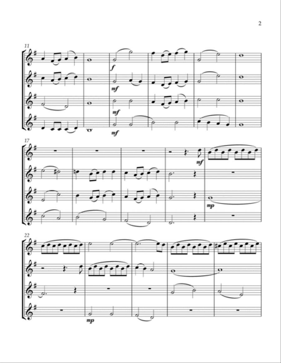 Over The Rainbow (from The Wizard Of Oz) String Quartet scores gallery preview page 3
