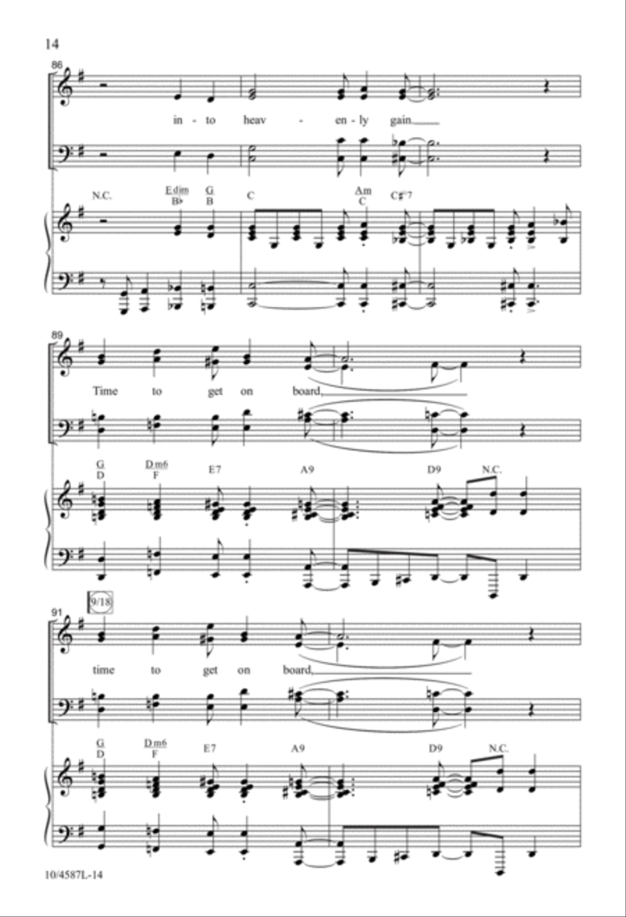 Ride the Glory Train 4-Part scores gallery preview page 14