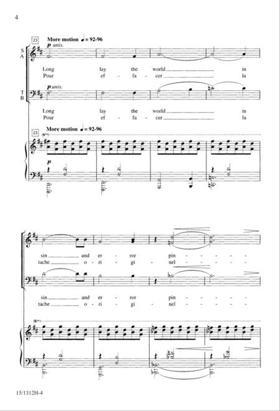 O Holy Night 4-Part scores gallery preview page 4