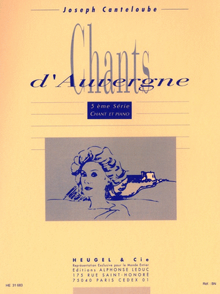 Book cover for Chants D'auvergne Vol.5 (med) (voice & Piano)