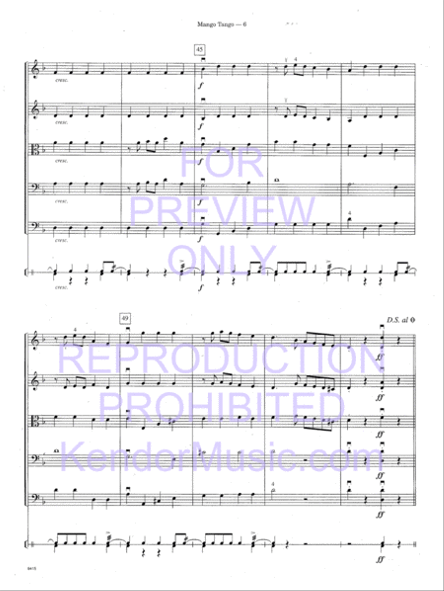 Mango Tango (Full Score) Mango Tango (Full Score) String Orchestra scores gallery preview page 9