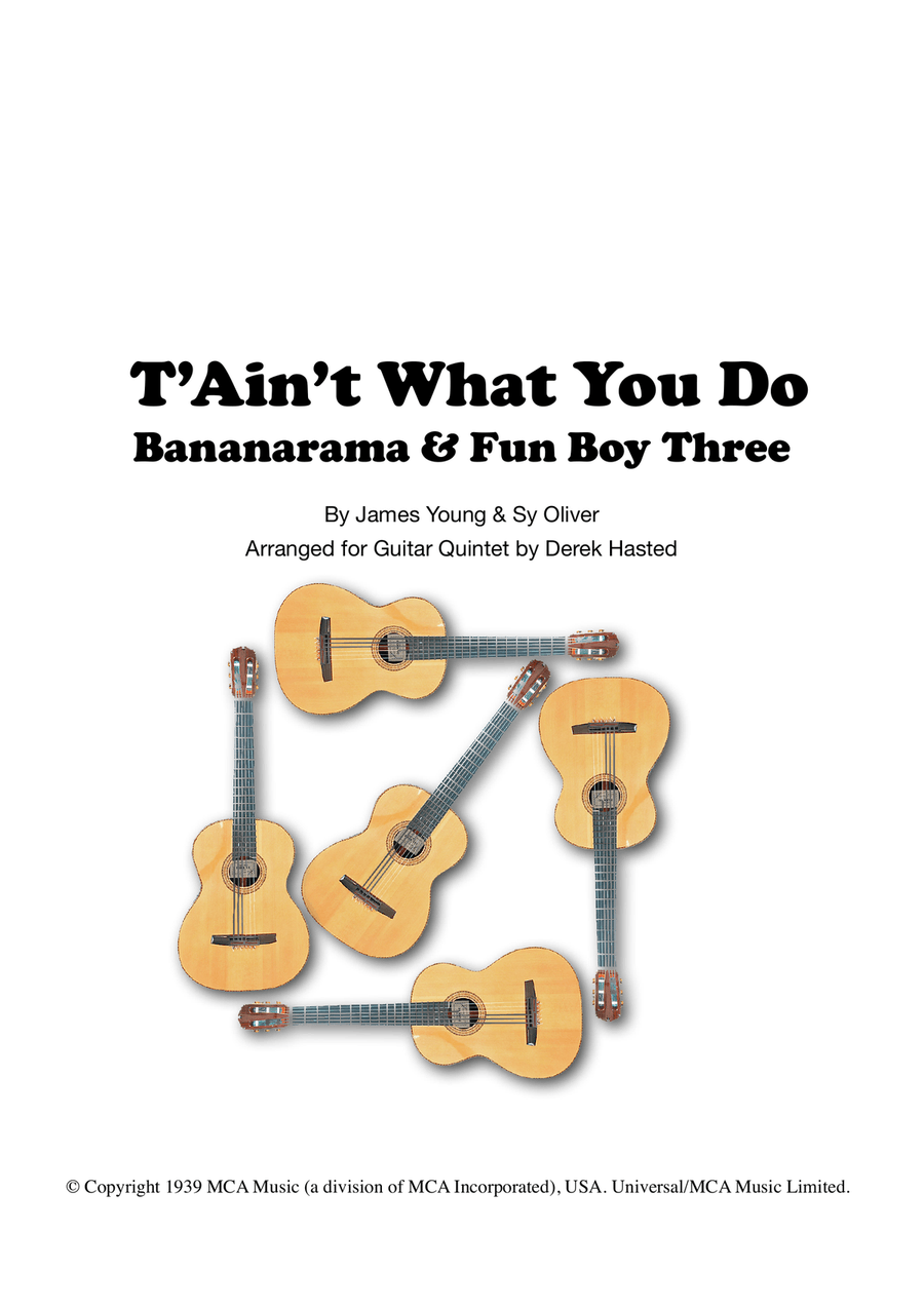 It Ain't What You Do Guitar Ensemble scores gallery preview page 1