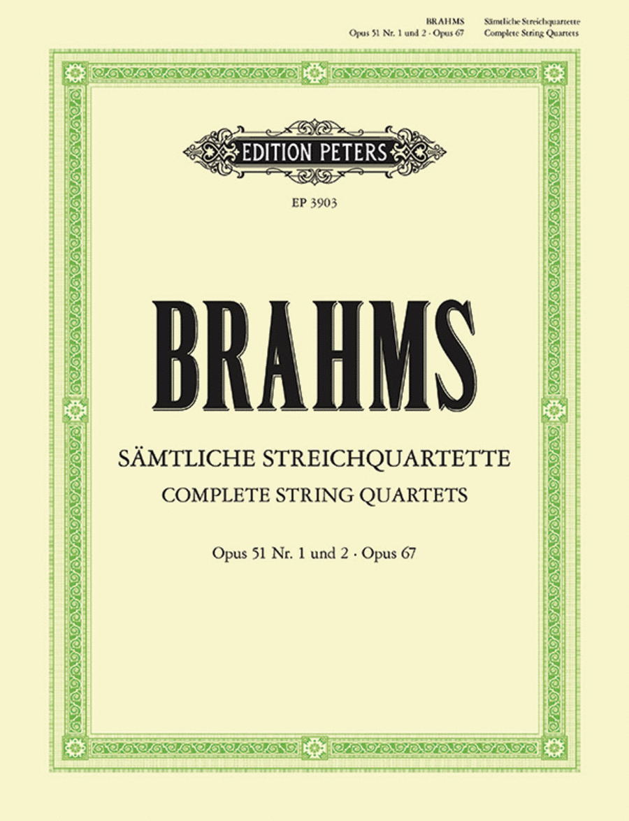 Johannes Brahms: String Quartets - Complete Edition