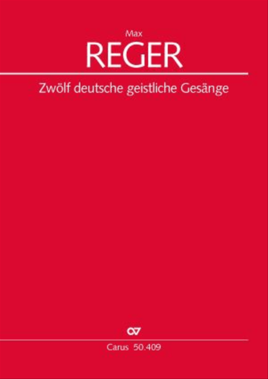 Zwolf deutsche geistliche Gesange Score scores gallery preview page 1