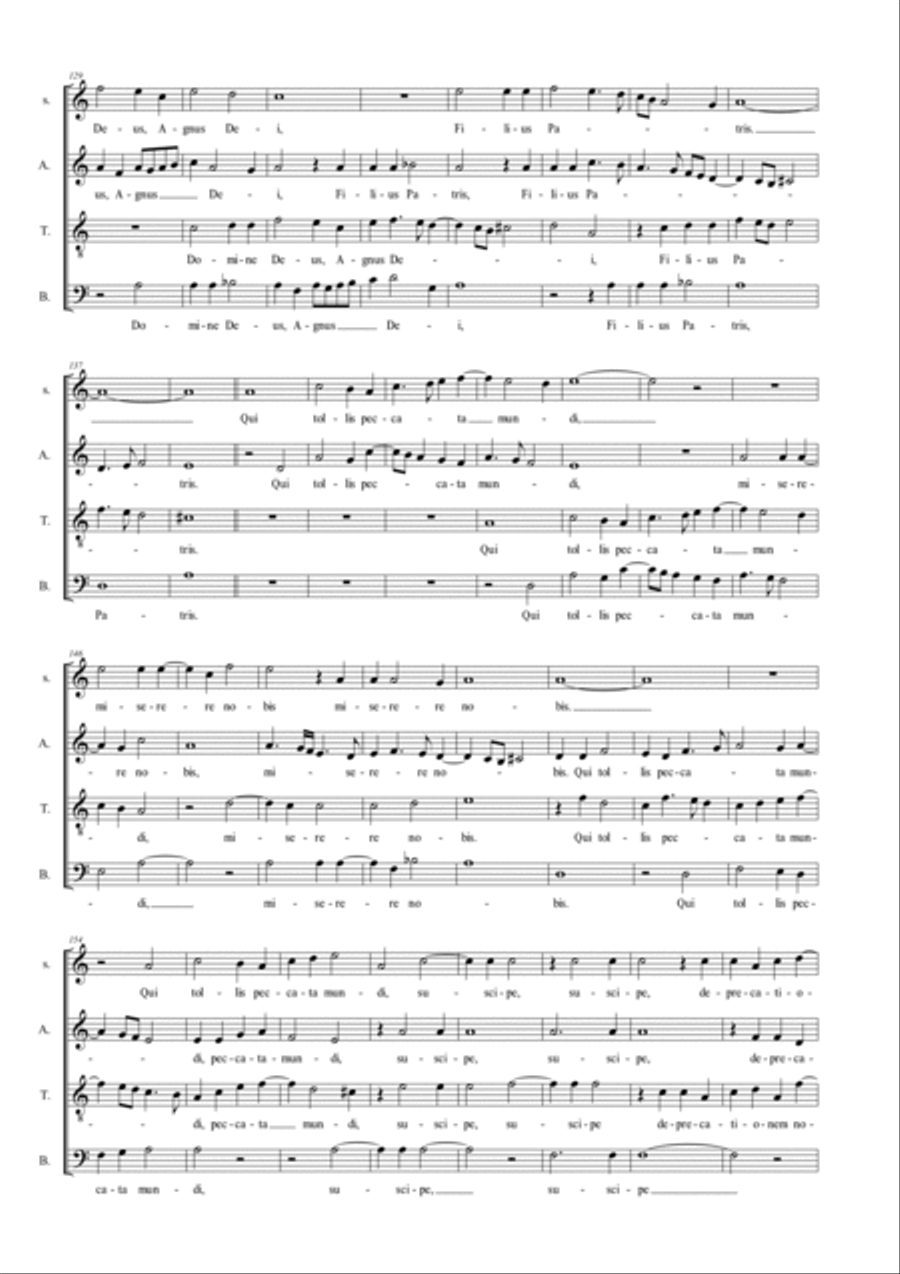 MISSA SPEM IN ALIUM - Palestrina - Score Only A Cappella scores gallery preview page 6