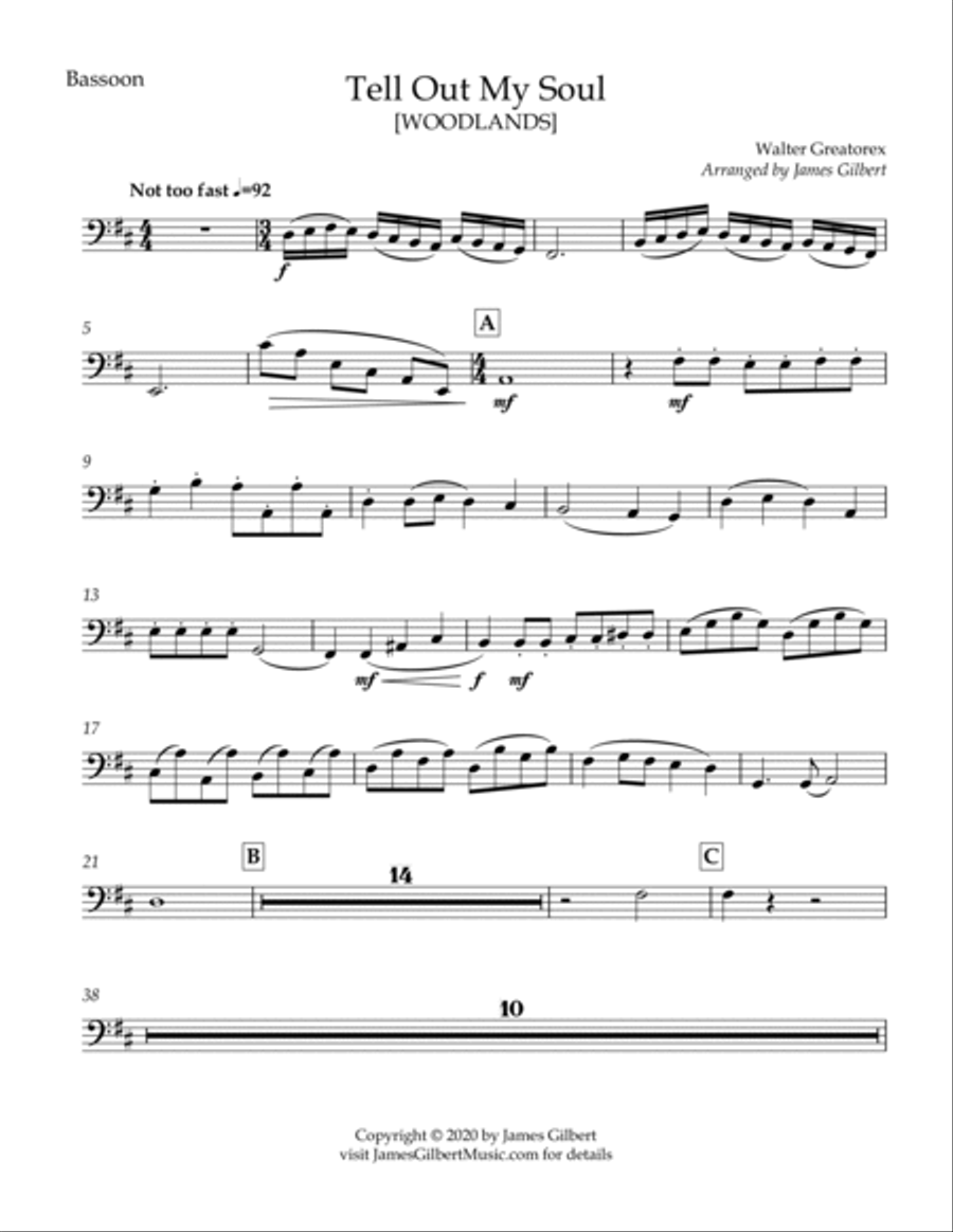 Tell Out, My Soul Full Orchestra scores gallery preview page 3