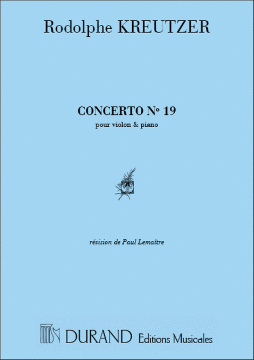 Concerto N 19 Vl-Piano