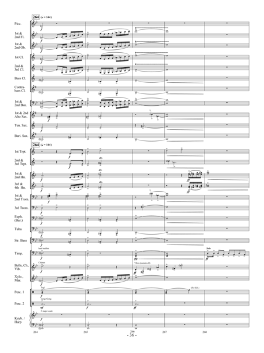Sea Song Fantasy Sea Song Fantasy Concert Band scores gallery preview page 35