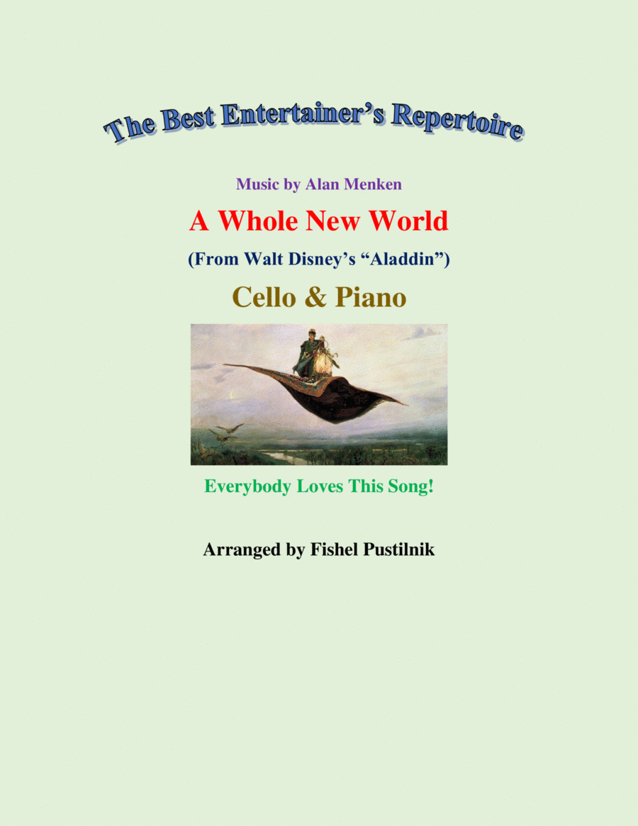 A Whole New World Piano scores gallery preview page 1