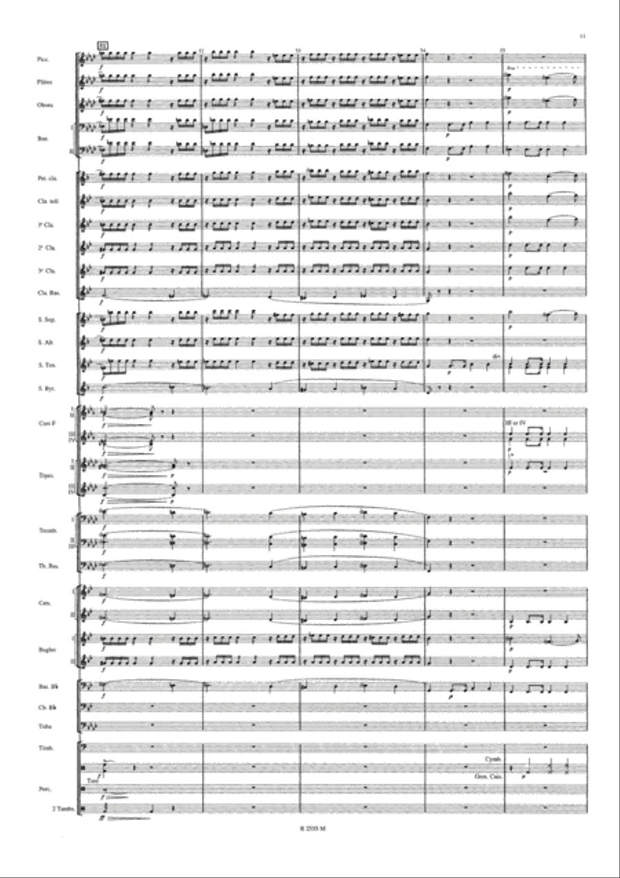 Symphonie Funebre et Triomphale Concert Band scores gallery preview page 12