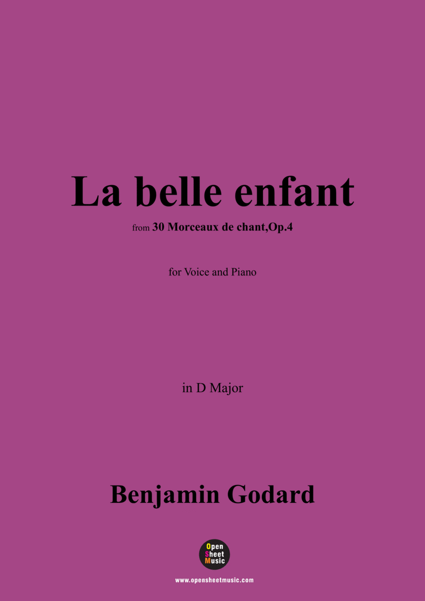 B. Godard-La belle enfant,Op.4 No.12,in D Major