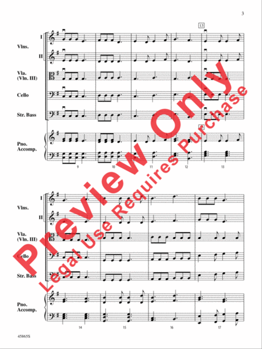 Pieces of Eight String Orchestra scores gallery preview page 3