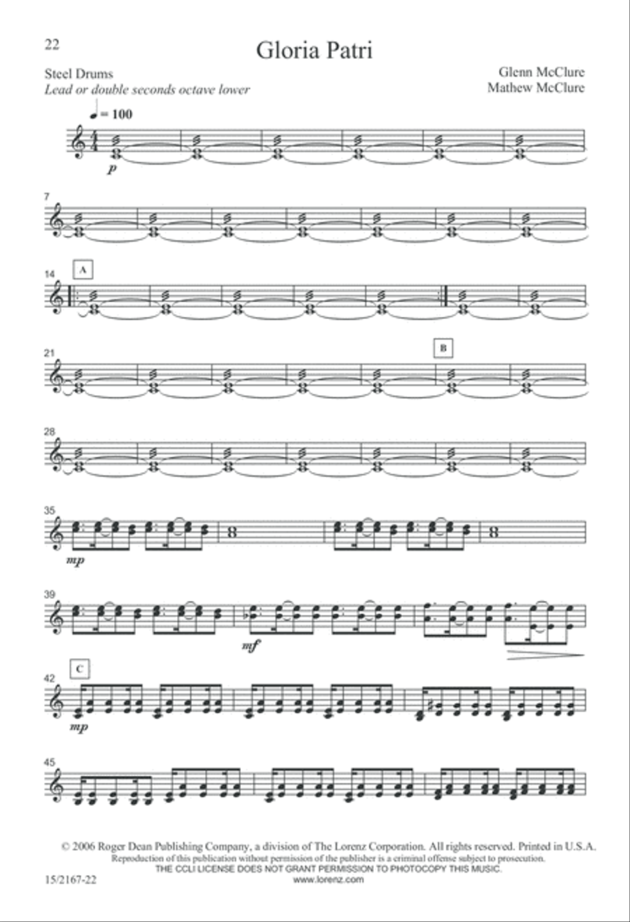 Gloria Patri SSA scores gallery preview page 22