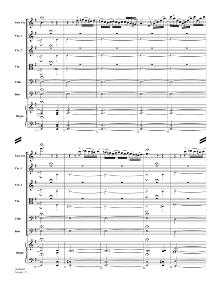 Adagio (arr. Jamin Hoffman) - Full Score