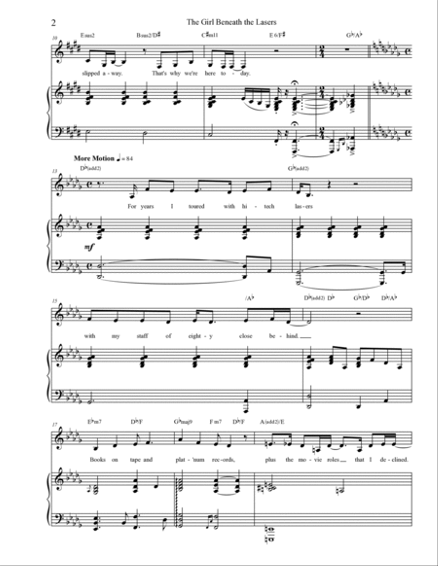 The Girl Beneath The Lasers Voice scores gallery preview page 2
