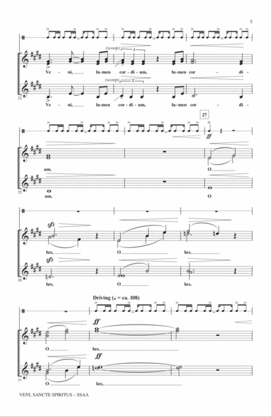 Veni Sancte Spiritus Veni Sancte Spiritus SSA scores gallery preview page 3