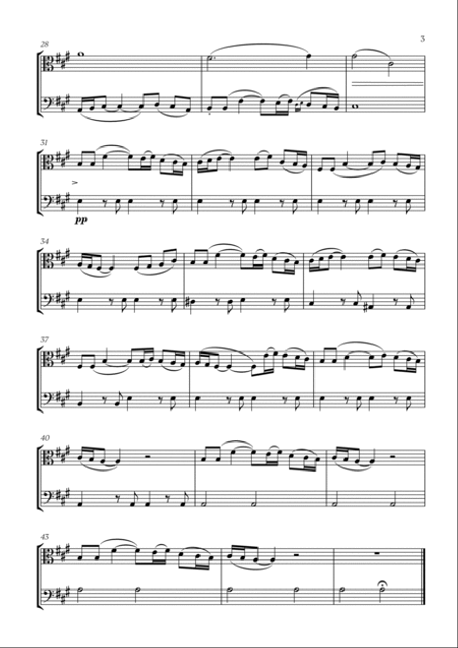 Polovtsian Dance (from Prince Igor) (for Viola and Bassoon) Bassoon scores gallery preview page 3