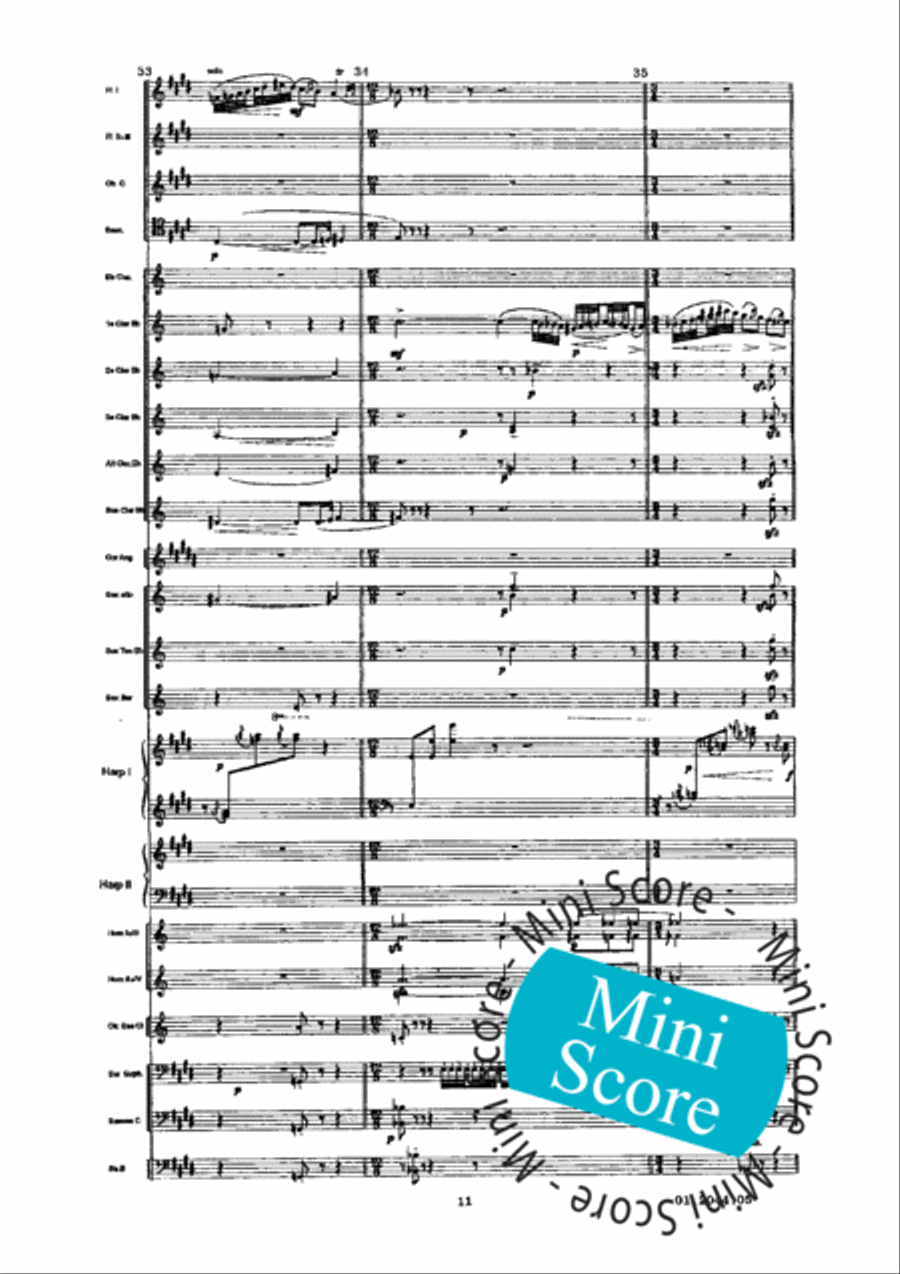 Prelude a L'Apres-Midi D'un Faune Concert Band scores gallery preview page 15