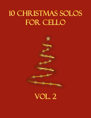 Book cover for 10 Christmas Solos for Cello (Vol. 2)