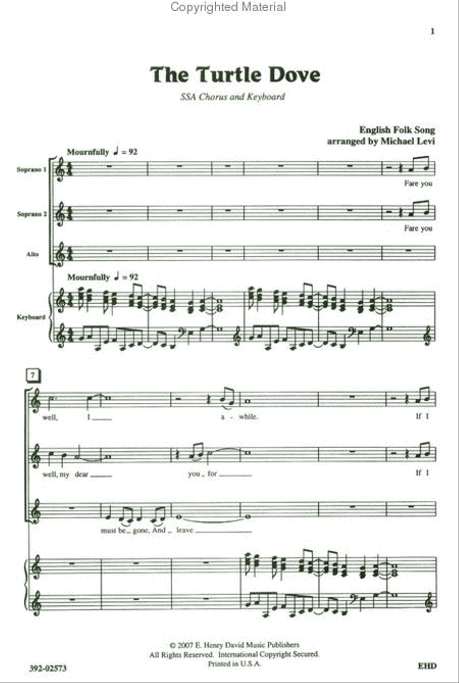 The Turtle Dove Choir scores gallery preview page 2