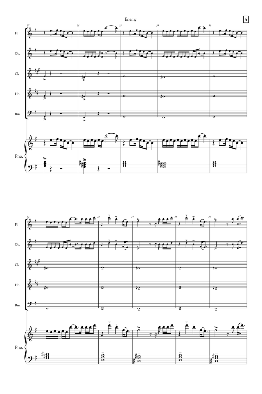 Enemy Small Ensemble scores gallery preview page 4