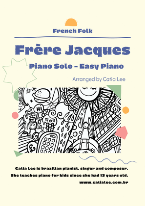 Frère Jacques For Piano - Easy Piano