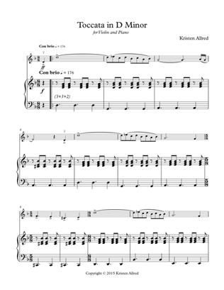 Toccata in D Minor for Violin and Piano