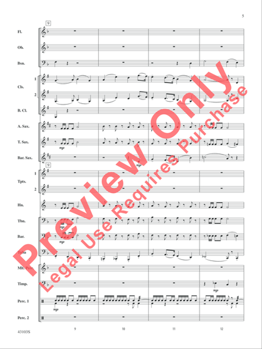 The Silver Quill The Silver Quill Concert Band scores gallery preview page 5