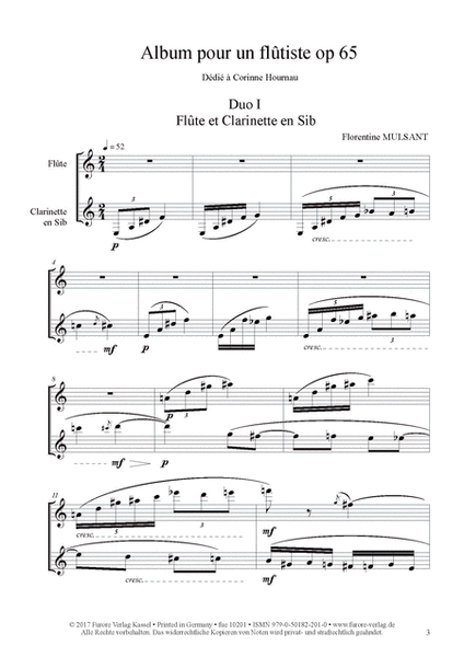 Album pour un flutiste op. 65