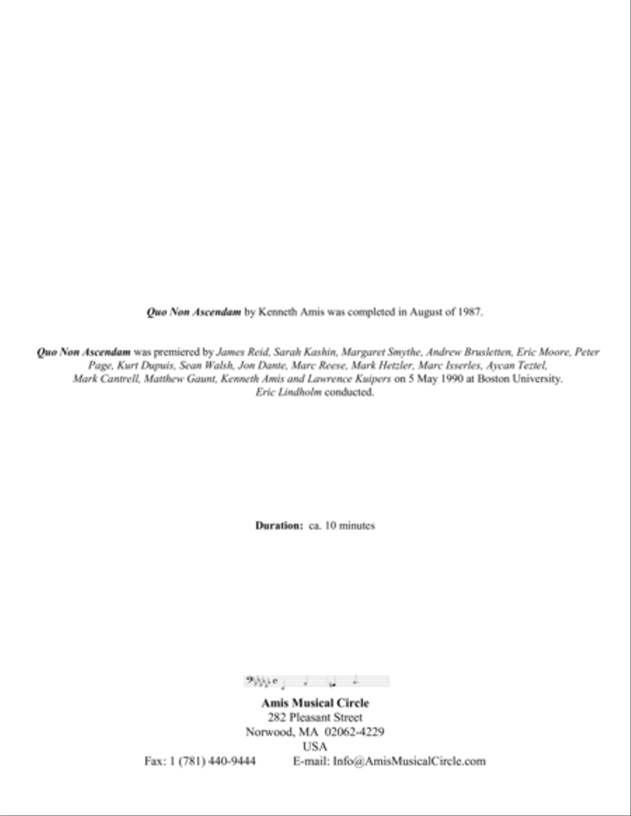 Quo Non Ascendam Quo Non Ascendam Horn scores gallery preview page 2