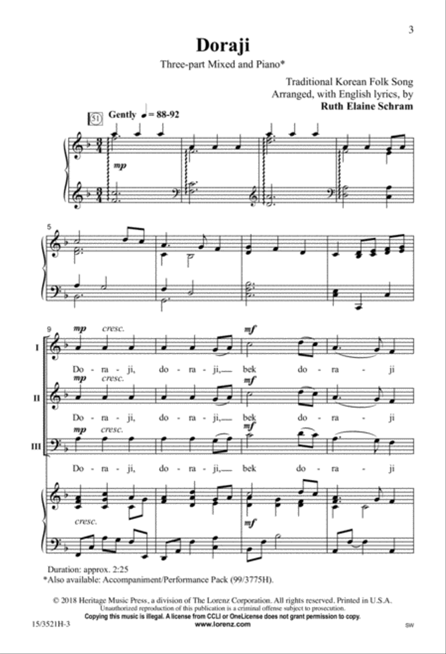 Doraji 3-Part scores gallery preview page 2