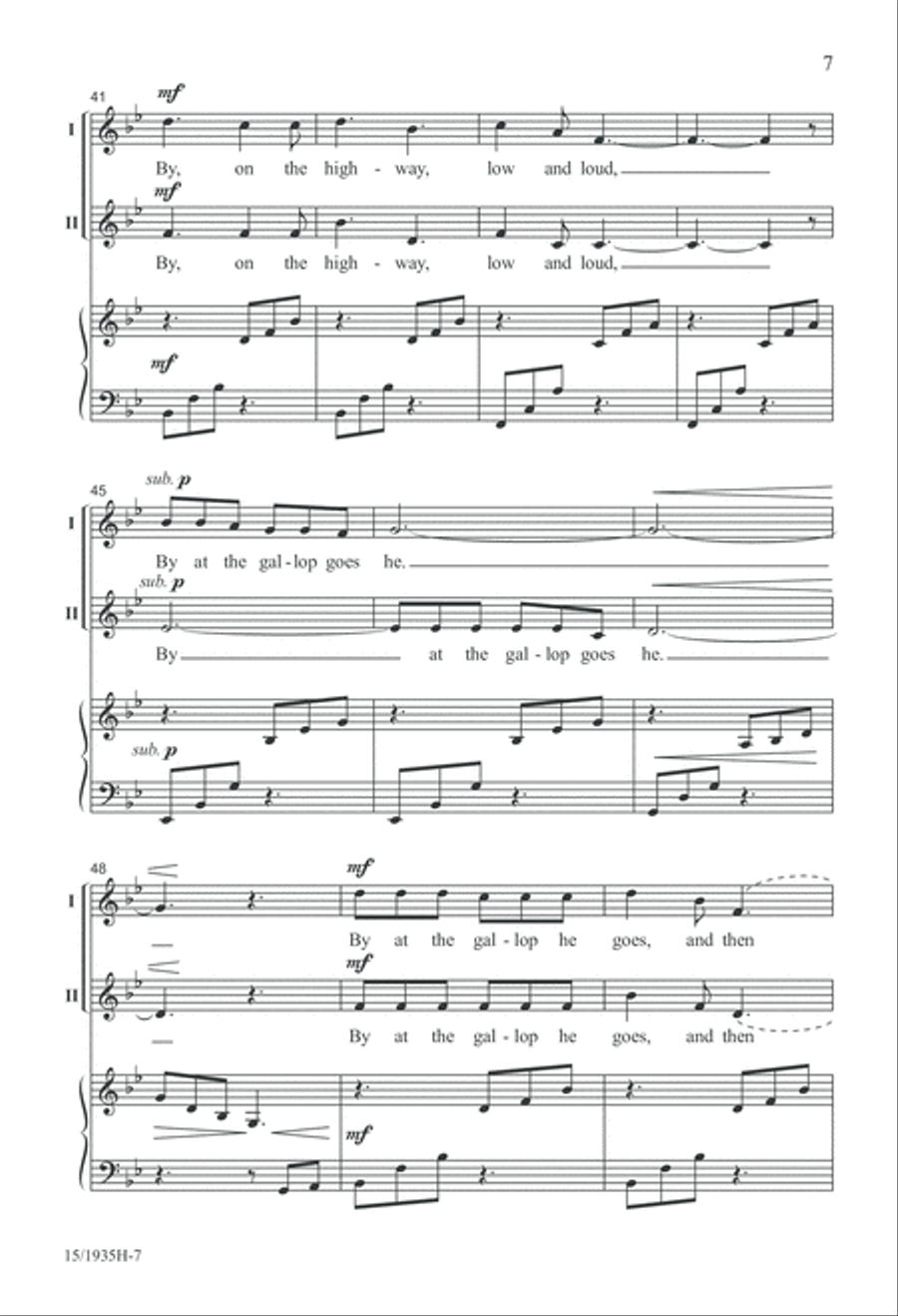 Windy Nights 3-Part scores gallery preview page 7