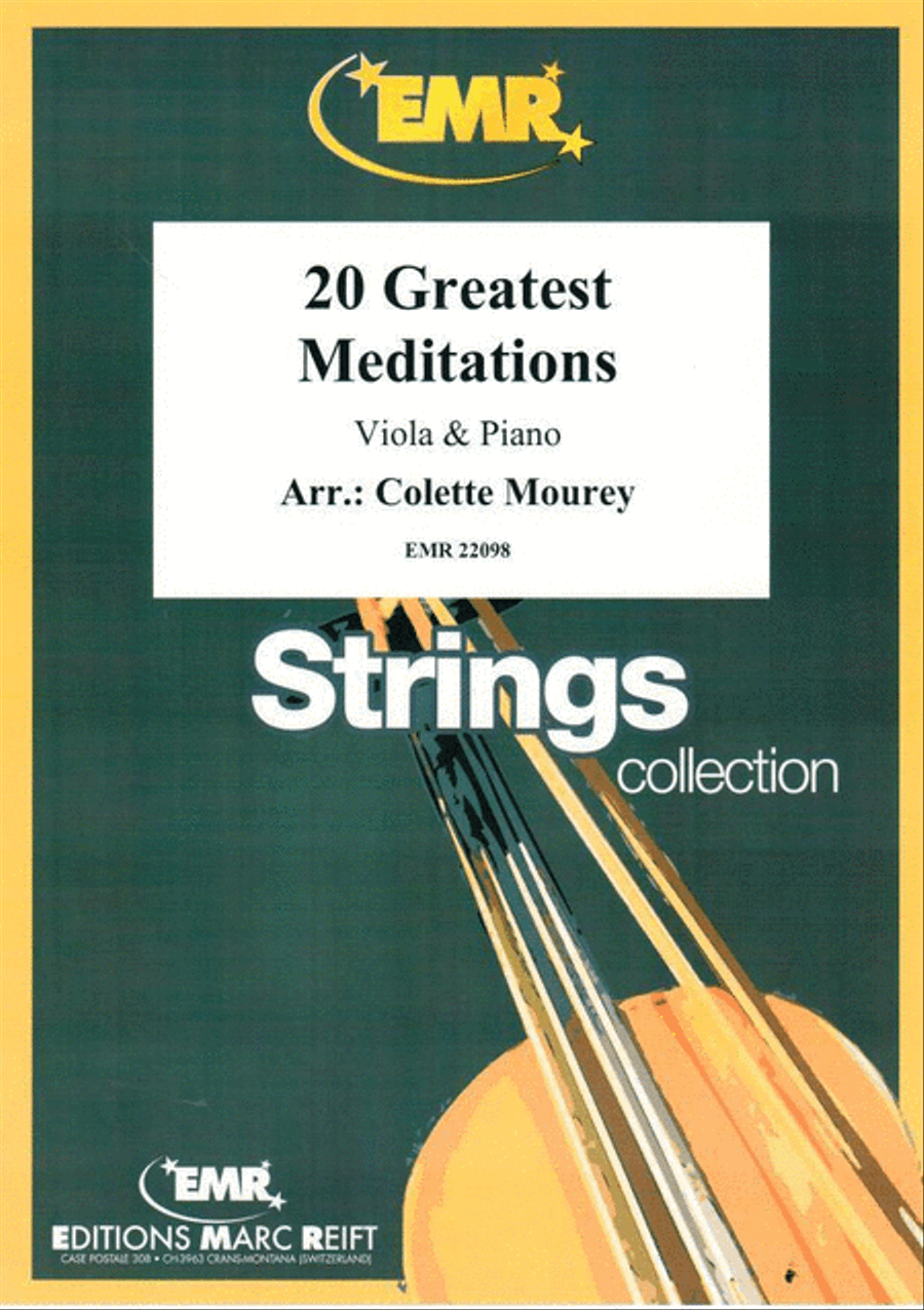 20 Greatest Meditations Piano Accompaniment scores gallery preview page 1