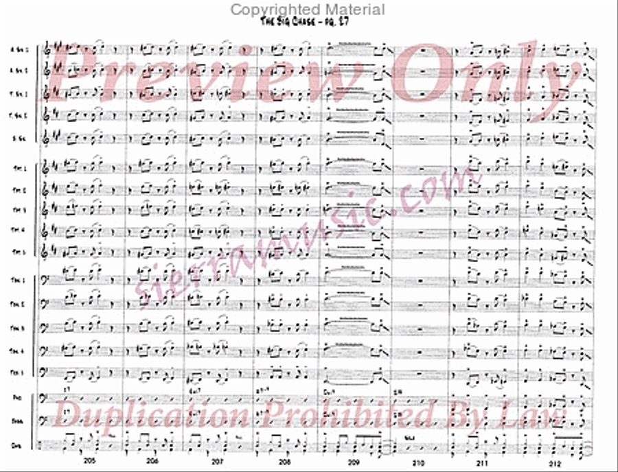 The Big Chase Jazz Ensemble scores gallery preview page 28