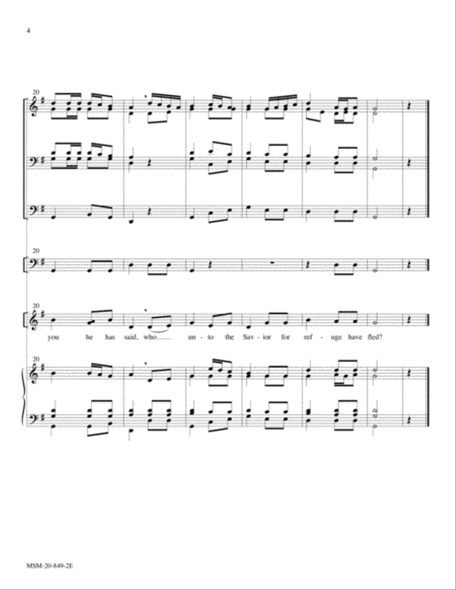 How Firm a Foundation (Foundation) 4-Part scores gallery preview page 4