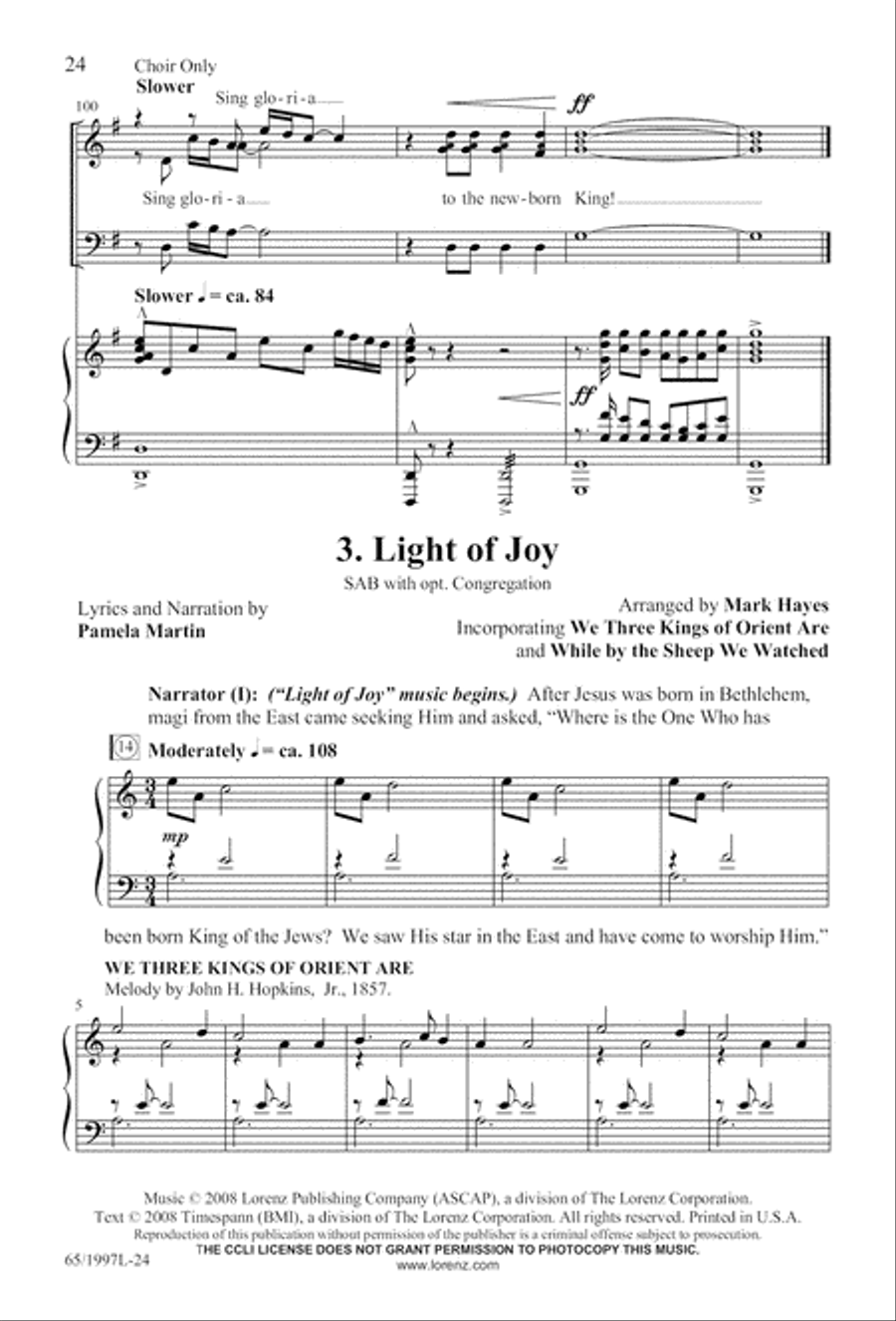 Candles and Carols Candles and Carols 3-Part scores gallery preview page 25
