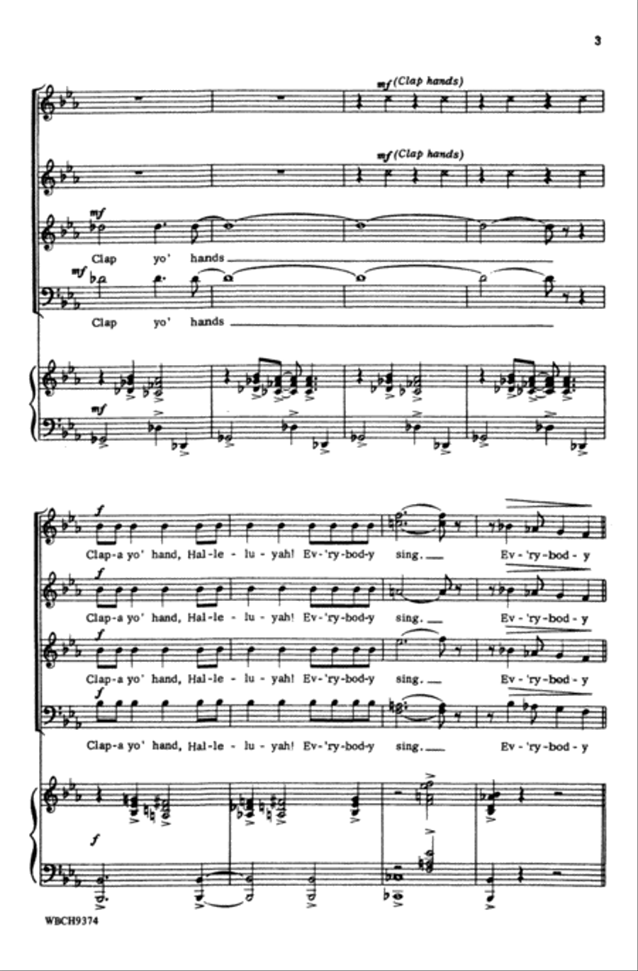 Clap Yo' Hands Choir scores gallery preview page 2