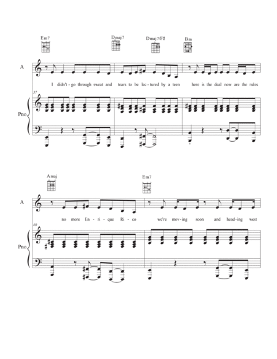 Listen to Me Piano, Vocal, Guitar scores gallery preview page 5